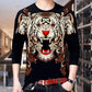 Casual T-shirt men's loose large size long-sleeved T-shirt men's long-sleeved T-shirt 3D printing