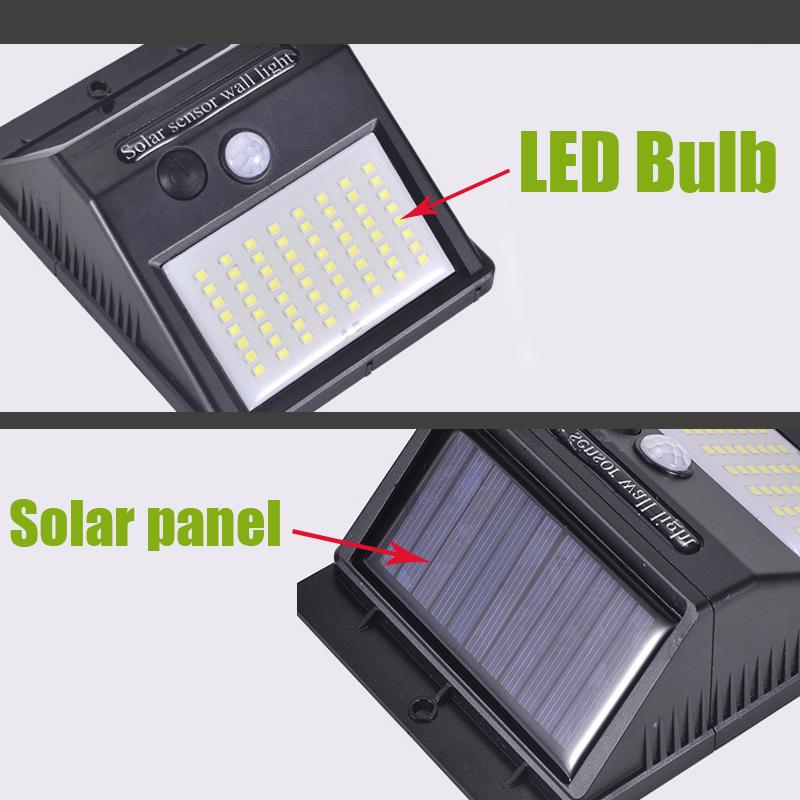 All-in-one Solar Light Household Indoor Outdoor Garden Light Automatic Human Body Induction Light Waterproof LED Wall Light