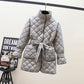 Autumn and Winter Waist Slimming Lightweight Down Jacket Women Mid-length Pie Overcoming Ladies Jacket