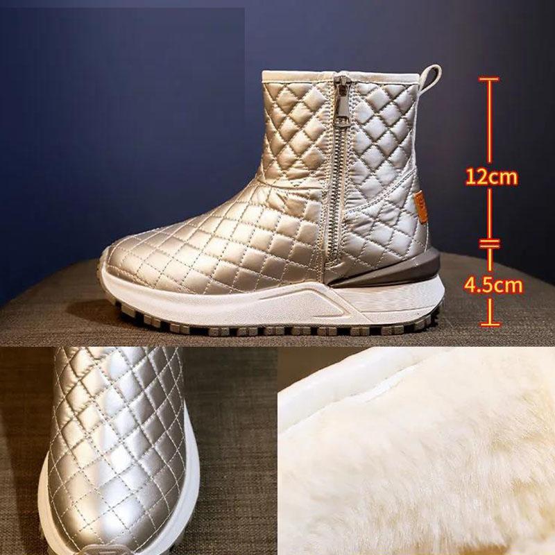 Snow Boots Women Autumn and Winter Plus Velvet Cotton Shoes Wild Cotton Boots Winter Martin Boots Short Boots