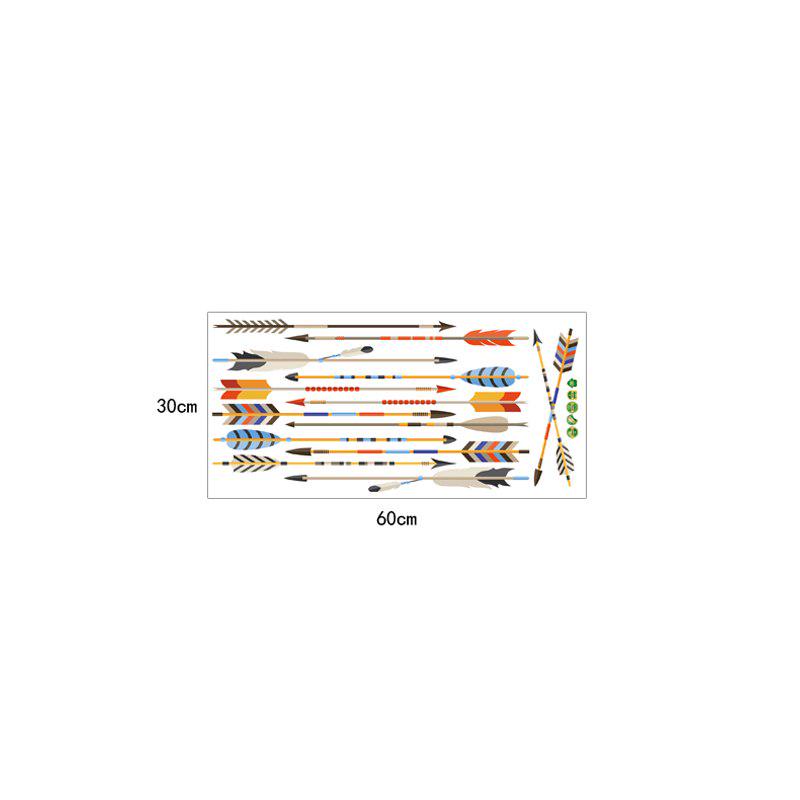 [sticker ]Feather Arrow Wall Stickers Home Decor Living Room Bedroom Kitchen Bathroom Wall Decals A