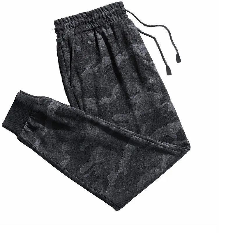 Elastic Large Size Breathable Casual Camouflage Sports Pants Men's Loose Extra Large Size Working Pants Black Camouflage Military Trousers