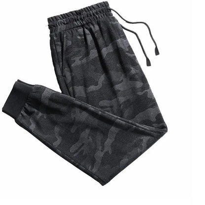 Elastic Large Size Breathable Casual Camouflage Sports Pants Men's Loose Extra Large Size Working Pants Black Camouflage Military Trousers