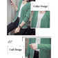 Cardigan Knitted Jacket Women's Spring and Autumn Tops Western Style Loose Sweater Outer Wear Trendy