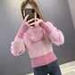 Temperament Ladies Fan Base Shirt Women's Round Neck High Waist Slim Knit Sweater Short Short Sweater Warm and Comfortable