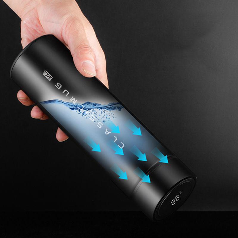 Thermos Cup Business Intelligence Temperature Measurement Display Temperature Stainless Steel Tea Cup Insulation Cup Water Cup Business Cup Travel Cup