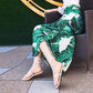 Chiffon Skirt Female Summer All-match One-piece Small Floral Lace High Waist Mid-length Beach Skirt Beach Wrap Skirt Sexy Skirt