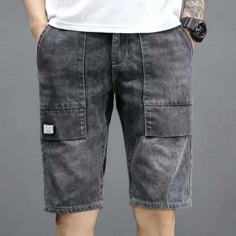 Jeans Men's Loose All-match Overalls Shorts Large Size Youth Five Points Men's Casual Pants