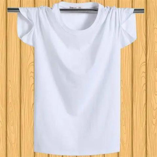 Summer Plus Fat Plus Size Thin Short-sleeved Men's T-shirt Cotton Round Neck Half-sleeve Casual Sports Loose Fat Undershirt