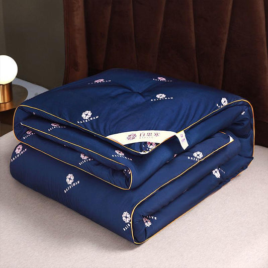 Antibacterial Down Quilt Thickened Warmth Quilt Core Large Four Seasons Printing Quilt