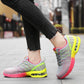 Women Walking Shoes Running Mesh Shoes Fashion Platform Slip-On Sneaker Air Cushion Gym Modern Dance Shoes