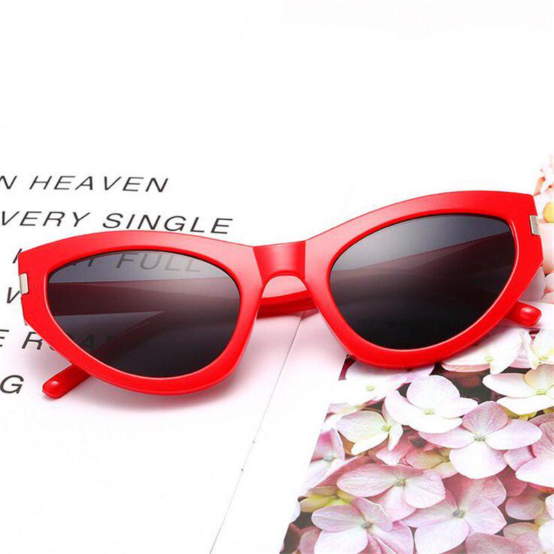 WTEMPO Adult Wrap Sunglasses Women Casual Sunglasses Men Handsome Fashion Black Red White Rivets Dec
