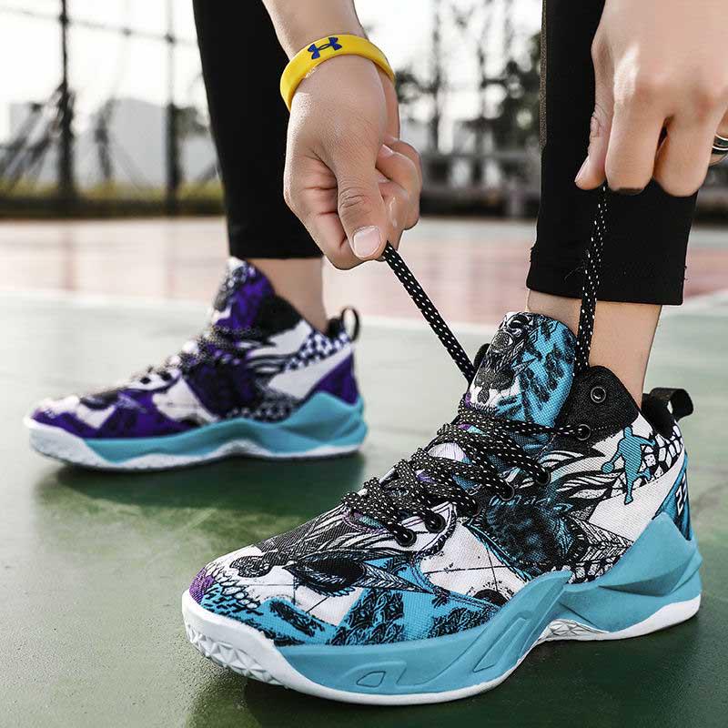 Women Mesh Sneakers Wear-resistant Basketball Shoes Deodorant Comfortable Outdoor Running Shoes