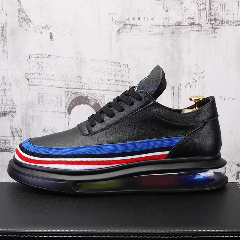Air Cushion Increased Thick Sole Shoes Korean Style Trendy Brand All-match Fashion Casual Shoes Men's Running Sneakers