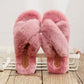 Autumn and Winter Pure Cotton Slippers Indoor Non-slip Soft-soled Shoes Warm Simple Plush Cotton Shoes