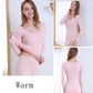Women Plus Size Winter Autumn Thermal Underwear Thicken Windproof Comfortable Soft Lining Long O-neck Female Tight Suit Sleeve High Elasticity Slim