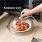 Microwave Oven Food Cover Transparent Anti Sputtering Cover Handle Reusable Airtight Food Covers Home Handle Heat Resistant Lid
