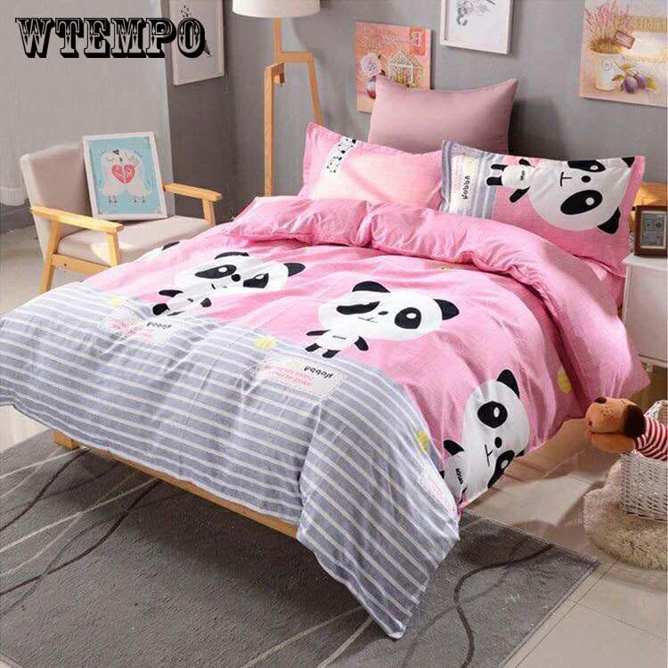 New Home Textiles Bedding Set Bedclothes Printing Duvet Cover Bed Skirt Sheet Pillowcase