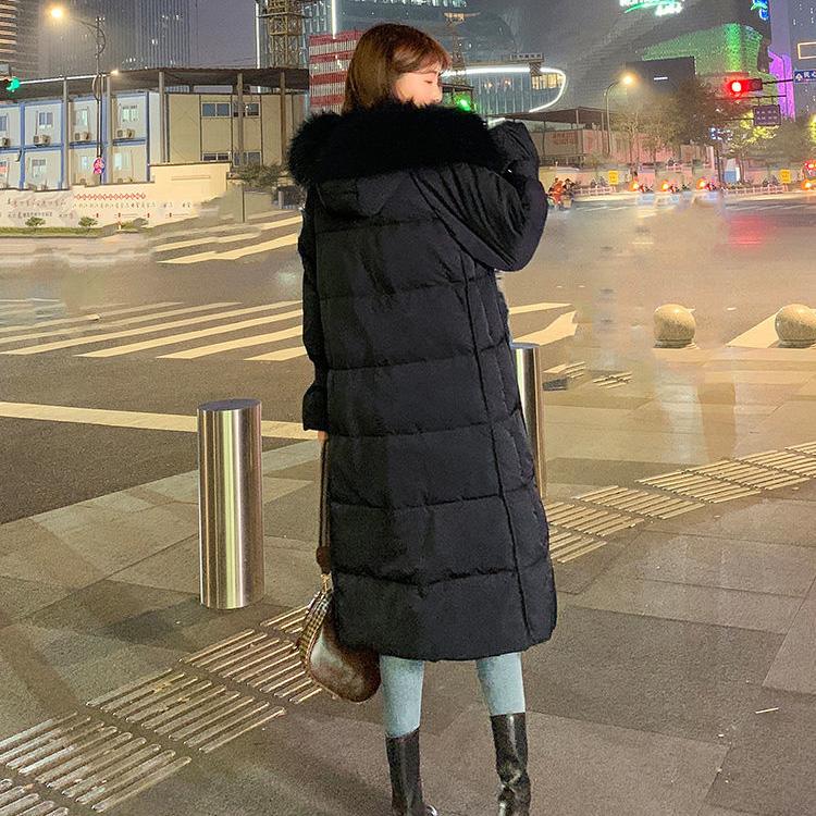 Winter Over-knee Down Padded Jacket Women Mid-length Padded Coat Thick Loose Padded Jacket Women's Jacket