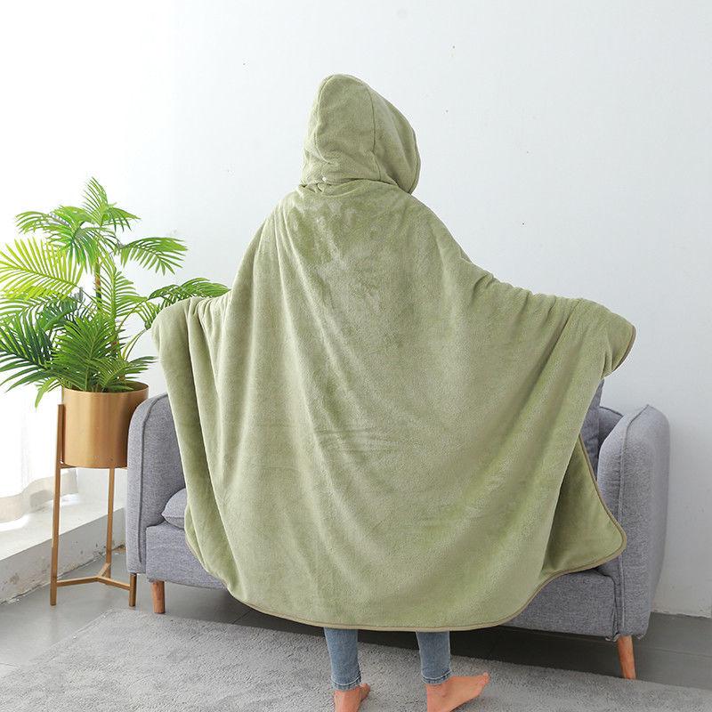 The Blanket Is Thickened In The Winter Single Blanket Napping Blanket Flannel Blanket R Artificial Lamb Wool Shawl Cloak Warm and Soft