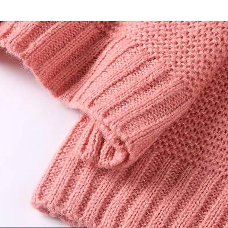 Loose Solid Color Turtleneck Sweater Bat Sleeve Pullover Knitted Schoolgirl Sweater