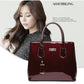 Scratch Proof Lacquered Glossy Tote Bag Female Bag Shoulder Bag Messenger Bag Wild Fashion Bag