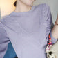 Autumn Casual Fashion All-match Round Neck Pullover Knitted Sweater Temperament Small Shirt Top Sleeves