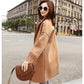 Autumn and Winter Coat Women's Mid-length Cotton and Thick Woolen Loose Casual Coat