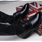Men's Business Leather Shoes British Lacing Shoes Youth Formal Dress Simple All Match Wedding Moccasin Shoes