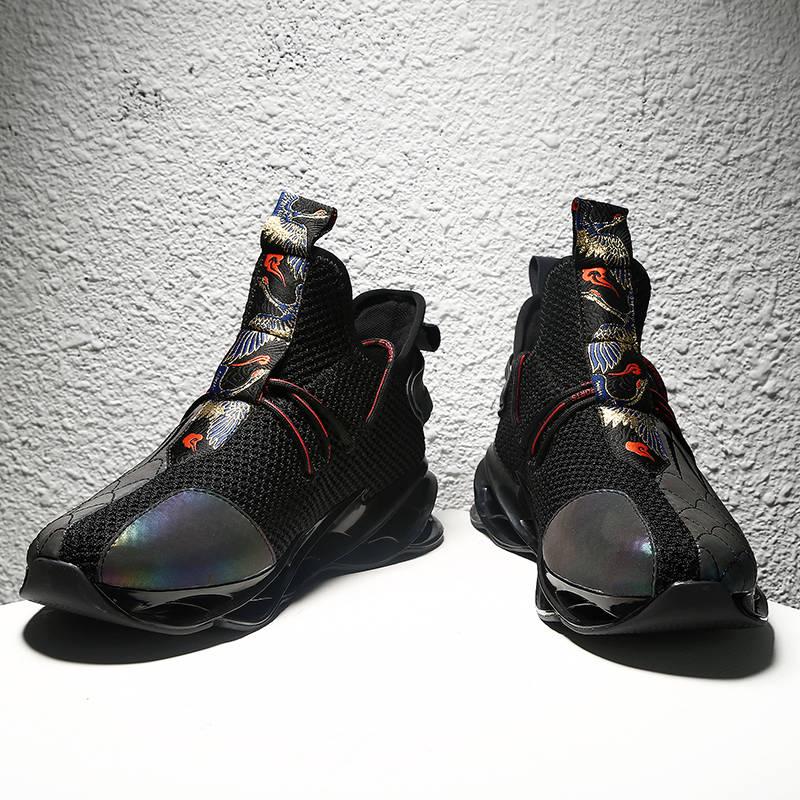 Blade men's shoes embroidered civil and military double full breathable shoes reflective luminous