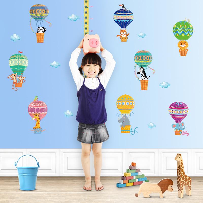 air balloon height stickers kindergarten school decorative wall stickers PVC removable