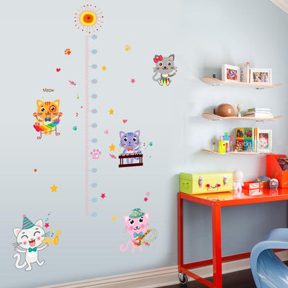Cute cartoon animal height stickers wall stickers bedroom corner decoration painting PVC removable