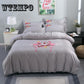 Set of In Package Home Textile  Cotton Four-piece Frosted Autumn Winter Thicken Bed Sheet