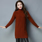 Women's Sweater 2021 Autumn and Winter New Sweater Women Pullover Korean Turtleneck Knitwear Loose Mid-length Trending Sweater
