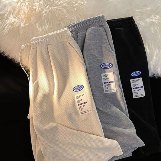 Unisex Summer Shorts Casual Breathable Loose Sports Five Pants Waist Drawstring Embroidery Design Outer Wear Shorts
