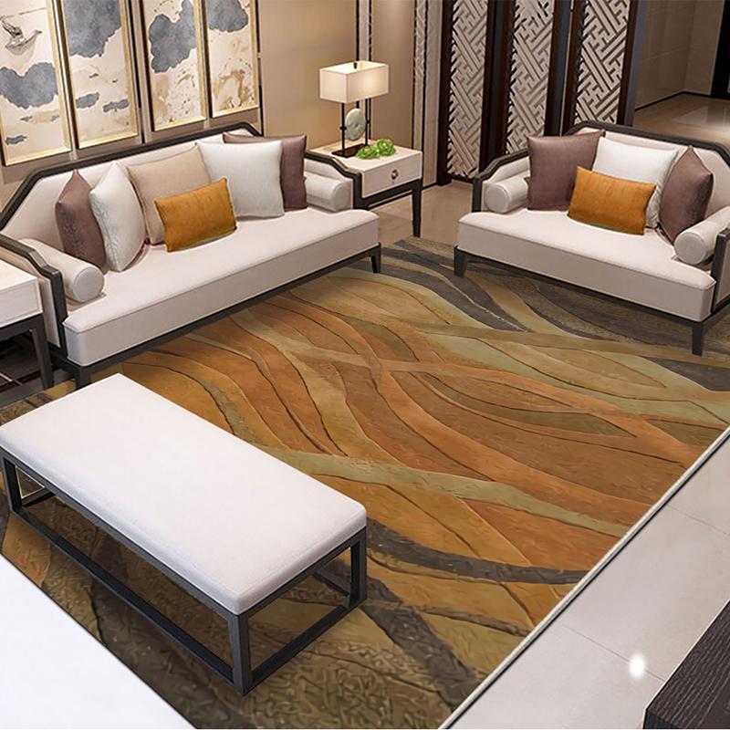 Modern Abstract Ink and Wash Painting Bedroom Living Room Parlor Area Rug Carpet Footmat