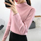 Knitting Women Sweaters and Pullovers Solid Turtleneck Slim Casual Ladies Knitted Sweater Winter
