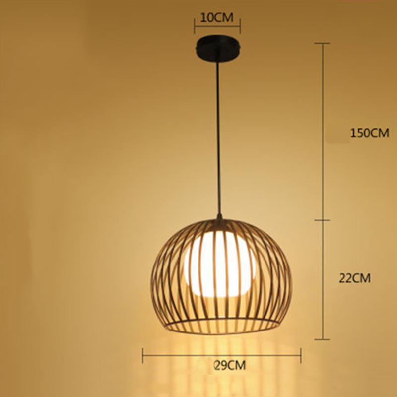 Iron Industrial Wind Living Room Loft  Home Cage Fixture Chandeliers