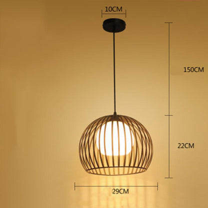 Iron Industrial Wind Living Room Loft  Home Cage Fixture Chandeliers