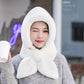 Hat Scarf Two Piece Set Women's Winter Thickened Baotou Ear Protection Cycling Hat Plush Integrated Thermal Hat