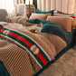 Winter Milk Velvet Four-piece Coral Velvet Thick Duvet Cover Double-sided Flannel Bedding