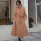 Woolen coat female mid-length loose coat trend wild woolen coat large size women's clothing