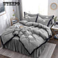 Egypt cotton satin Princess Bedding Set Embroidery Inlaid jewelry Duvet cover set Bed Sheet