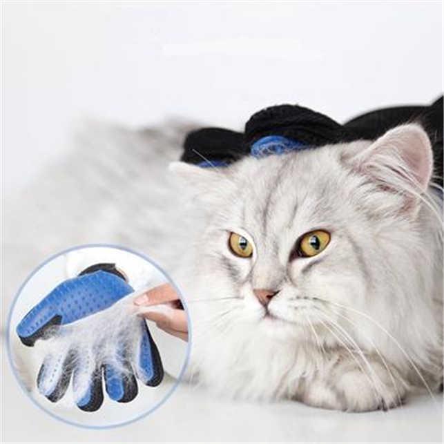 1 Pair Pet Deshedding Glove Pet Dog Bath Brush Cat Wool Glove Pet Silicone