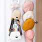 5PCS Household Coat Rack Free Punching Bedroom Hanging Hat Storage Rack Behind The Door Wall-mounted Hat Rack Bathroom Towel Rack Household Hat Rack