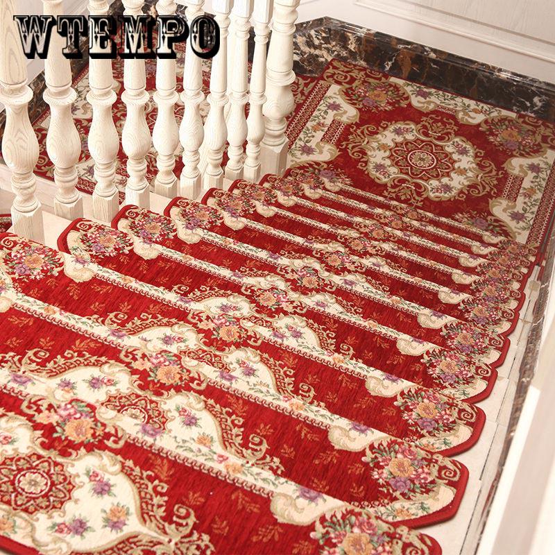 1pcs  Stair Treads Anti-Slip Stair Carpet Step Floor Staircase Rug Mat Self-adhesive  Rugs