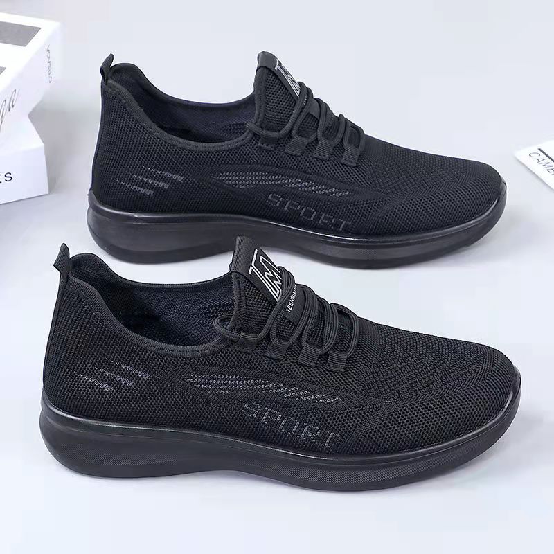 Men's Soft-soled Old Beijing Cloth Shoes Spring and Summer Men's Shoes Sneakers Dad Casual Shoes Husband Work Mesh Shoes