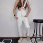 Women's Single-shoulder Overalls Spring Autumn Summer Loose High-waisted Jeans Wide-leg Denim Overalls