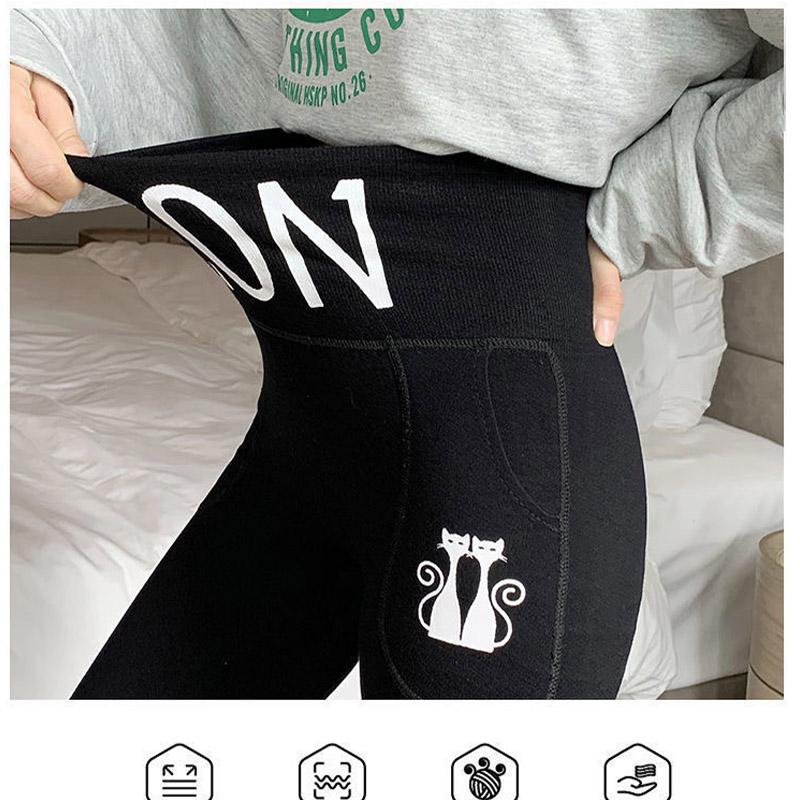 Autumn and Winter Modal High Waist Pocket Women's Outer Wear Large Size Wild Fitness Yoga Body Shaping Leggings