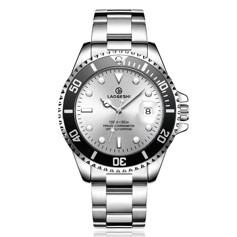 Luxury Watches Men Waterproof Luminous Casual Stainless Steel Watchband Quartz Wrist Watch